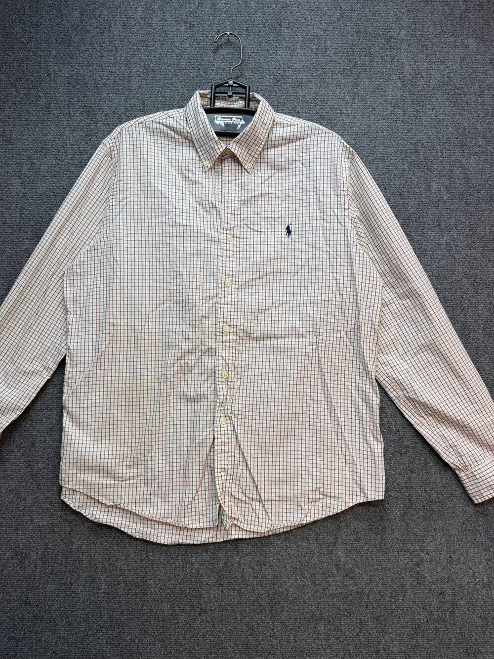 Polo Ralph Lauren Men's Button Front Check Shirt XL Long Sleeve Cotton